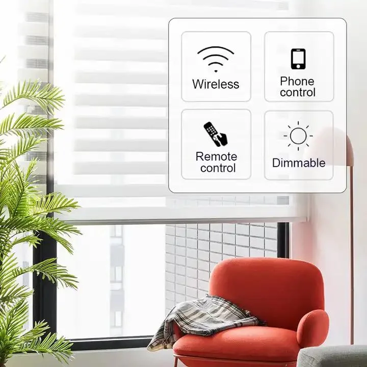 Blackout Smart Home Decor Window Shades Fabric Double Strip Zebra Roller Blinds