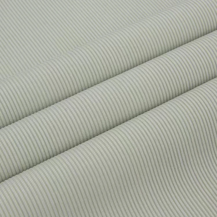 Plain Dyed Striped Polyester Spandex 2 * Rib Fabric Rib020