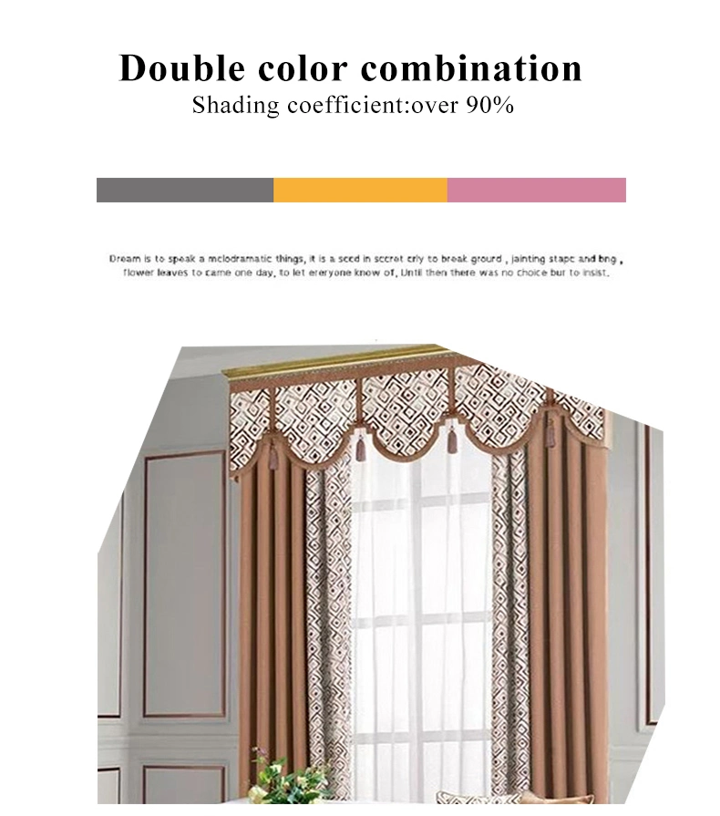 Factory Supply Hot Sale Luxury European Style Paint Print Curtain Blackout