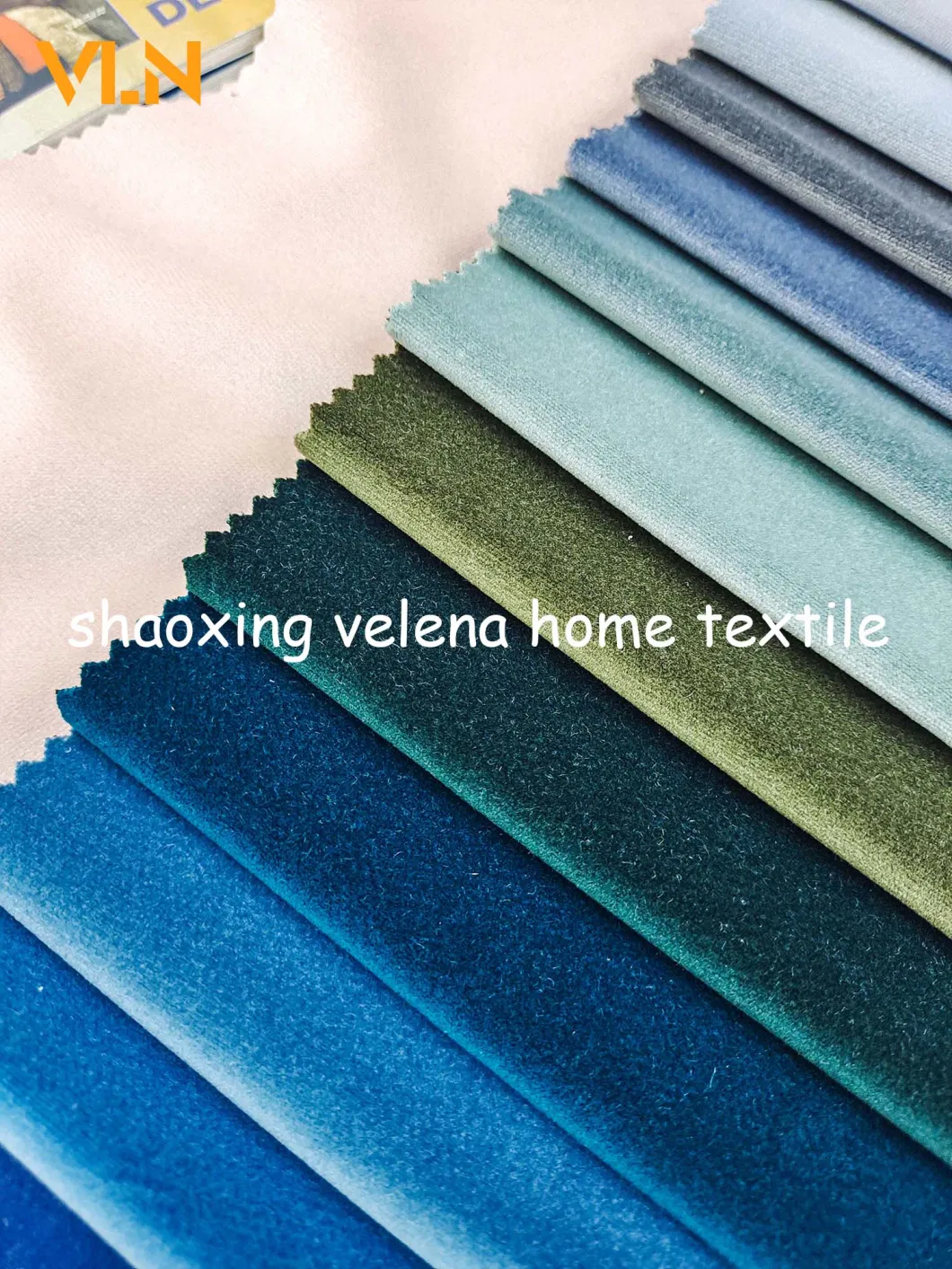 New Arrival 100%Polyester Blackout Holland Velvet Plain Dyed No Hair Direction Home Textile Furniture Upholstery Sofa Curtain Fabric
