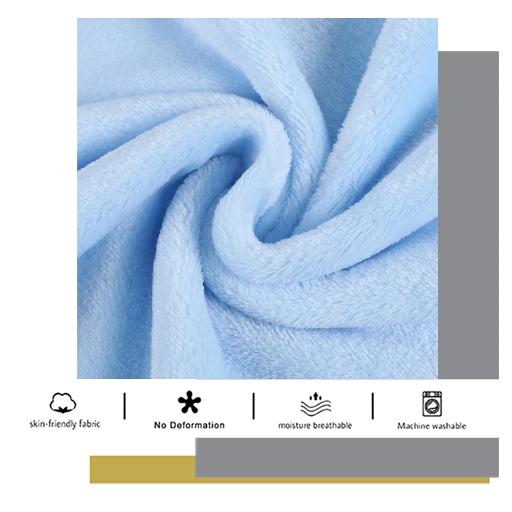 Double Side Brushed Polyester Flannel Coral Polar Fleece Velvet Knitting Knitted Blanket Bed Sheet Pajamas Sofa Curtain Home Textile Upholstery Garment Fabric