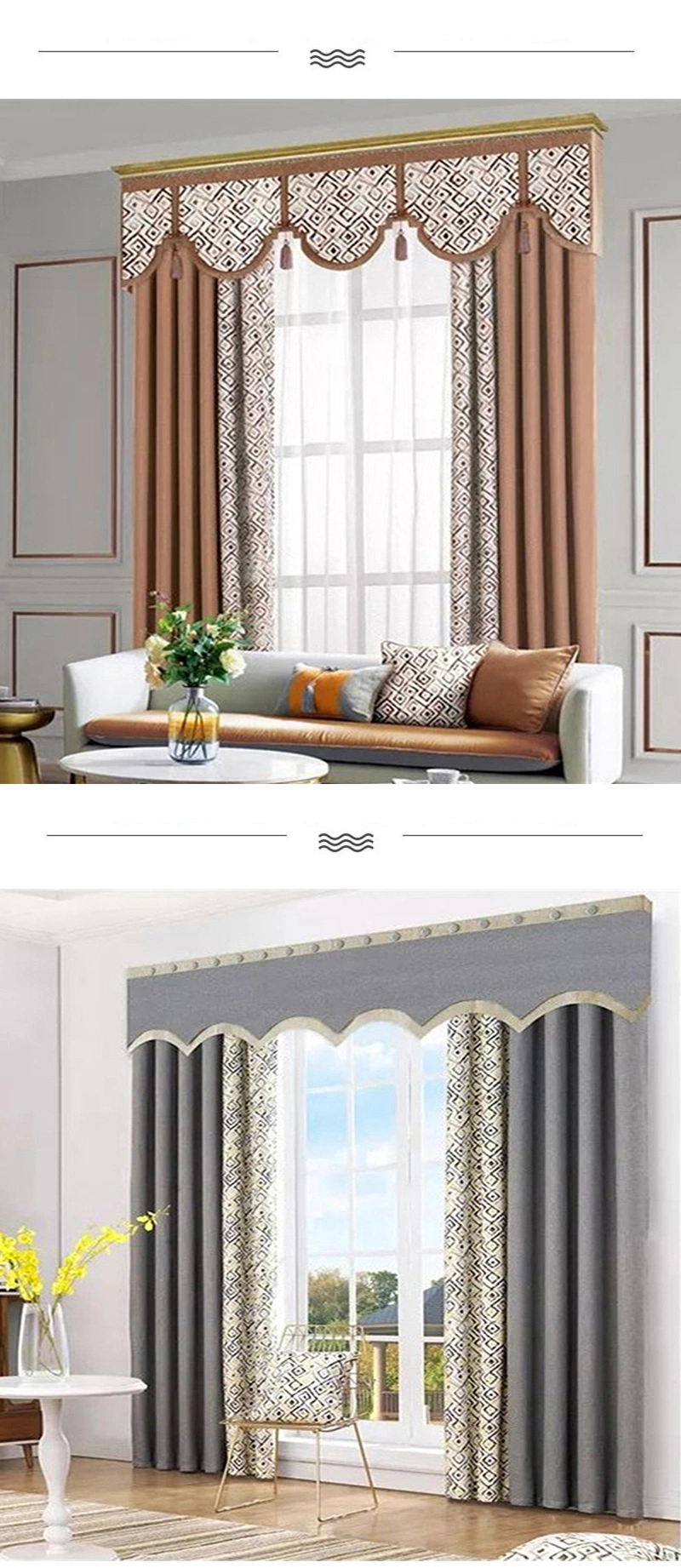 Wholesale Cheap Promotional Luxury European Style High Quality Curtain