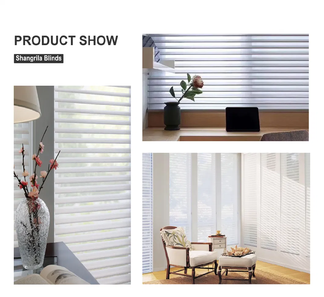 Wholesale Window Roller Shades Polyester Fabric Dustproof Shangrila Blind