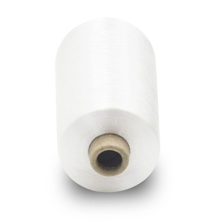 100% Polyester Sewing Thread Yarn Raw White