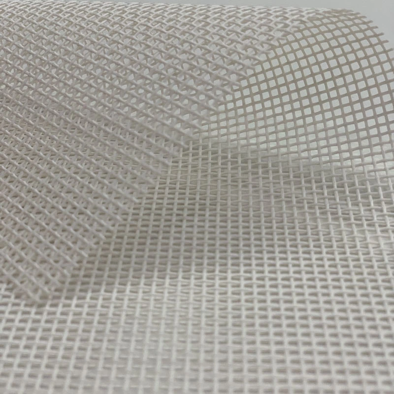 PVC Vinyl Coated Woven Mesh Fabric for Dining Mat Sunshade Wall Cloth Carpet Shade Curtain