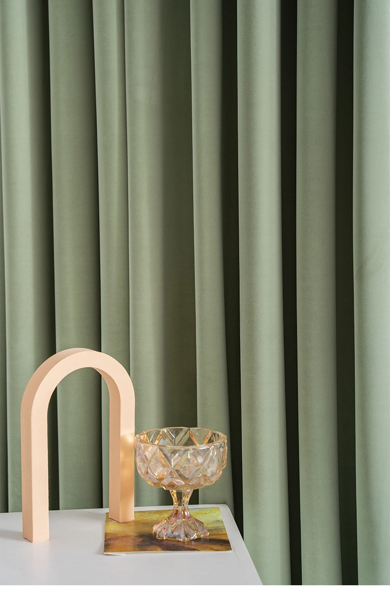 Wholesale Ready Made Quality Curtins Polyester Fabric Netherlands Velvet Curtain