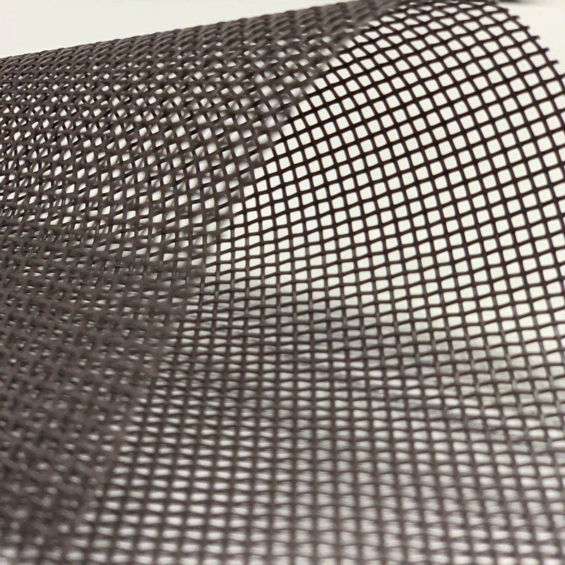 PVC Vinyl Coated Woven Mesh Fabric for Dining Mat Sunshade Wall Cloth Carpet Shade Curtain