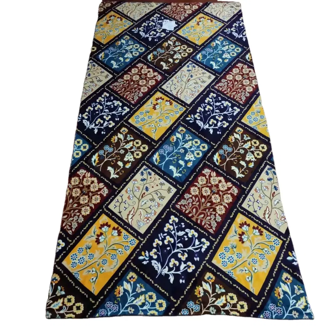 Hot Selling Moss Crepe Printed Fabric Custom Pattern 100% Polyester Pleated Crepe Fabric Heavy for Dress