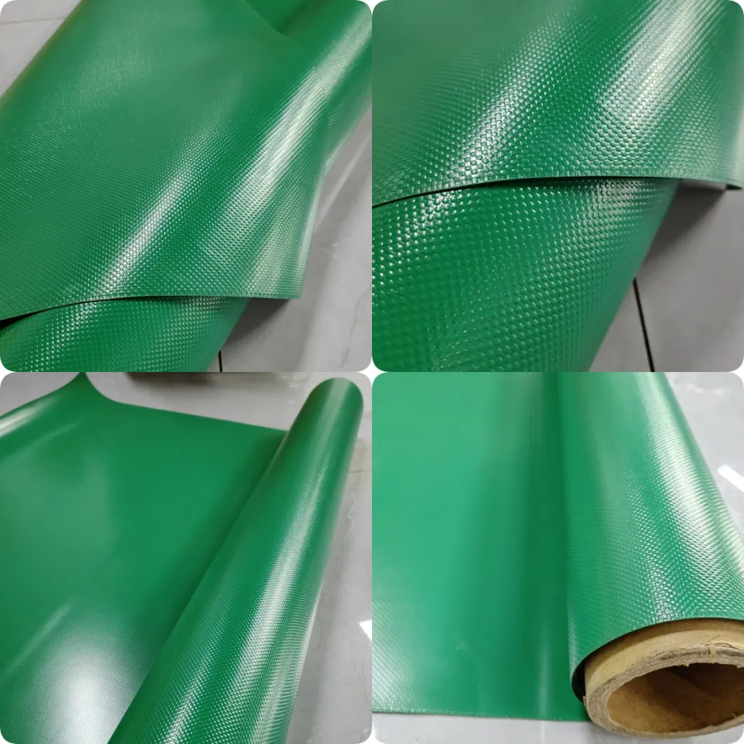 400GSM-1200GSM Blue Green Waterproof Sun Protection Cover PVC Tarpaulin Roll Material