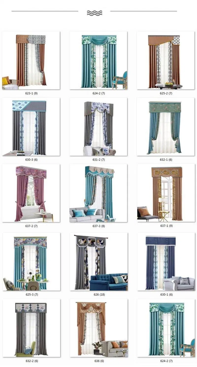 Wholesale Cheap Promotional Luxury European Style High Quality Curtain