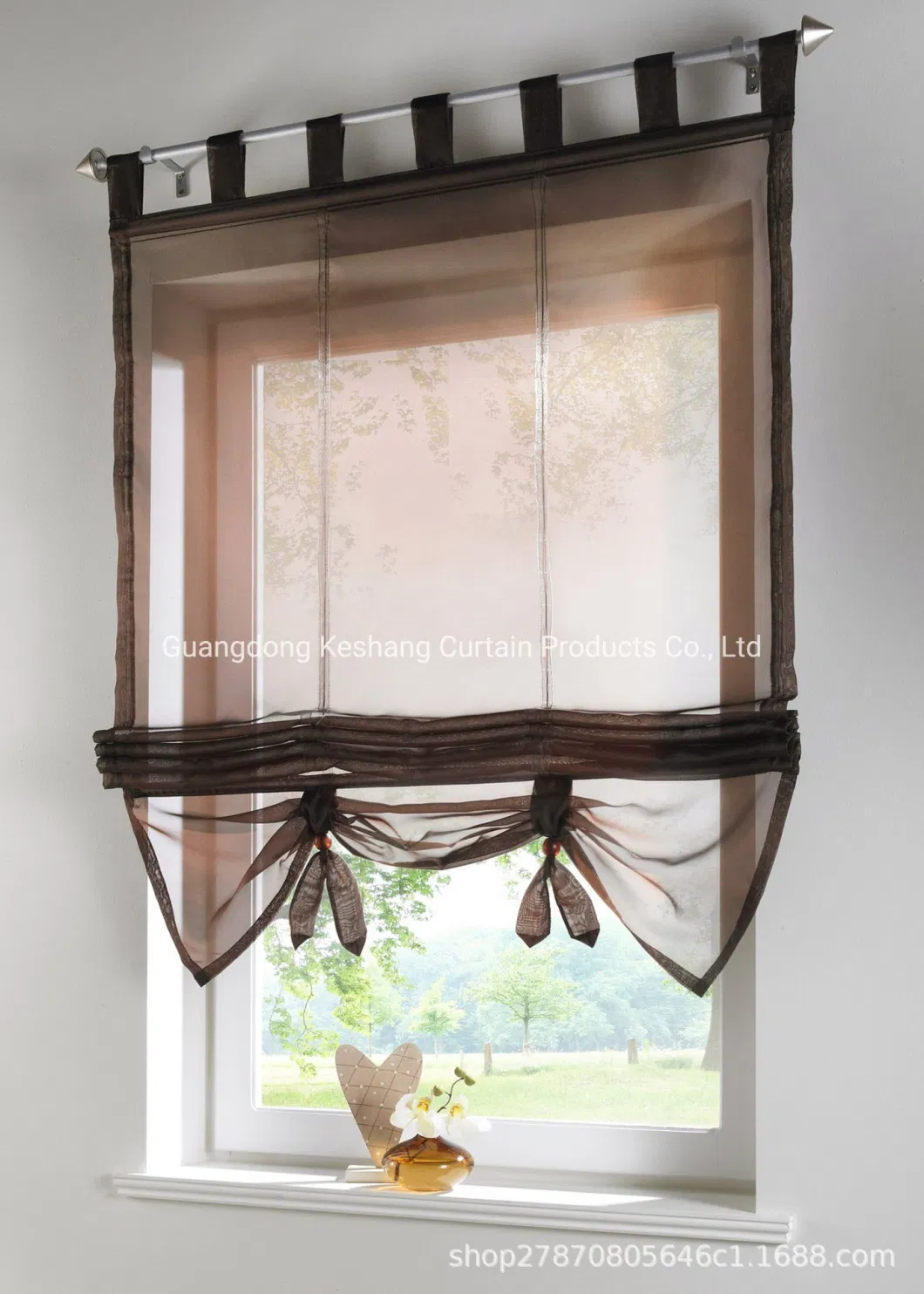 Factory Directly Sale Popular High Quality Latest Design Fan Shaped Fabric Window Roman Blinds Chain Motor Controller for Roller Roman Curtain Shades