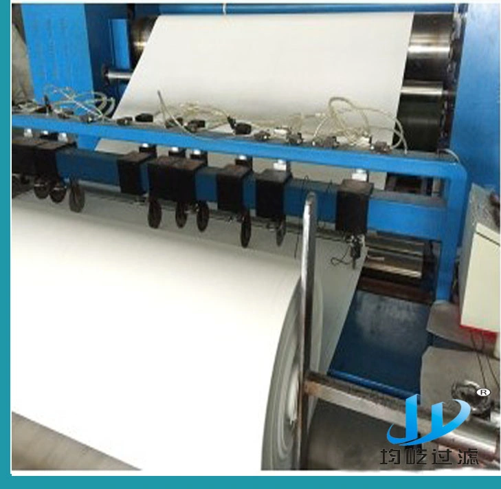 100% Polyester Hot Air Through Spunbond Nonwoven Fabric Roll for Liquid Filtration
