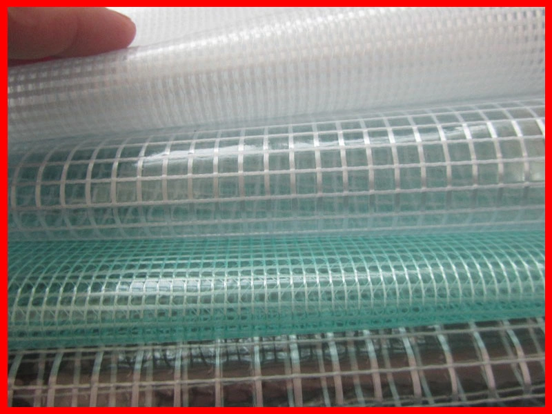 PVC Transparent Tarpaulin Polyester Fabric 1000dx1000d 9X9 580GSM