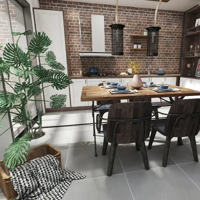 Wholesale Digital Print Ceramic Indoor Rustic Looking Tile Floors for Balcony