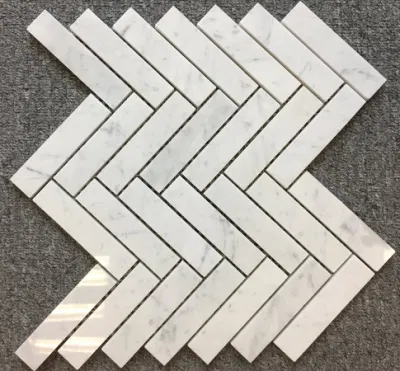 Dark Emperador Polished Marble Hexagon Mosaic Tile for Kitchen Walls