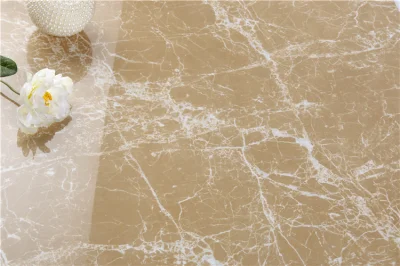 Marble Look Polished Porcelain Tile Black and White 600*600 From Foshan