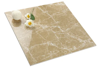 Marble Look Polished Porcelain Tile Black and White 600*600 From Foshan