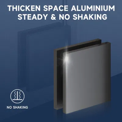 High Quality Custom Bathroom Walk-in Aluminum Alloy Frame Glass Shower Door