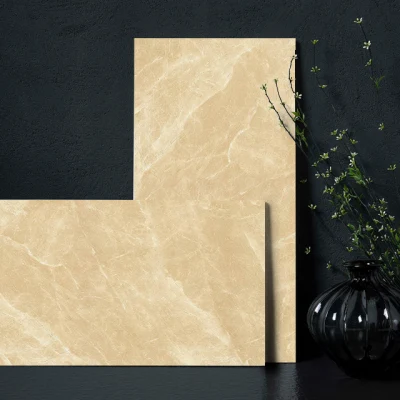 60X120cm Yellow Glossy Marble Tiles for Floor and Wall Indoor and Outdoor Glazed Porcelain Floor Tiles