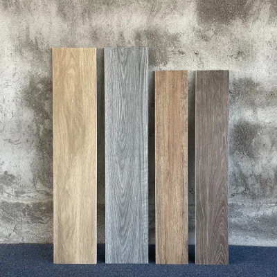 Wood Like Ceramic Porcelain Tiles Floor Dirty Color Matt Floor Tiles for Bedroom