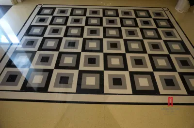 Luxury Villa Waterjet Flooring Tile Marble Inlay Tile Bathroom Floor Tile Medallion
