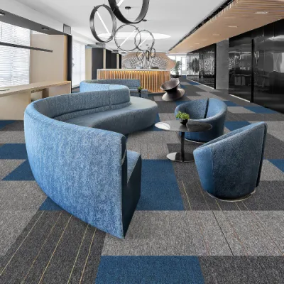 Polypropylene Floor Commercial Living Room Square Tiled Carpets
