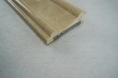 Hot Sale Lightweight Border Line Wall Design Beige Marble Skirting Board Tile