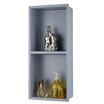 High Quality Waterproof Wall Installation Inserted Bathroom Storage Stone Shelf Niche