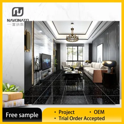 9 mm Thick No Glazed on Surface Double Loading Floor Polished Porcelain Tiles