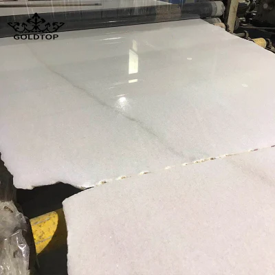 Competitive Price Vietnam Wall Stone Panel Polished White Marble Floor Tiles for Home/Hotel Decoration Crystal Pure White Marble Vanity Tops