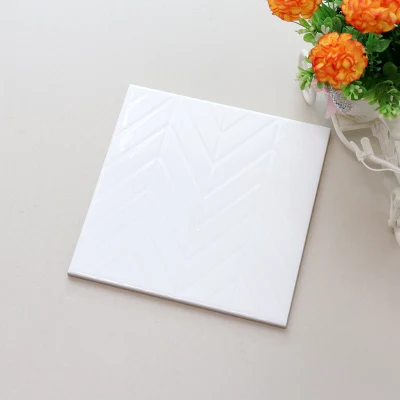 200X200mm Glossy/Matt Pure White Sitting Room Ceramic Interior Wall Tiles