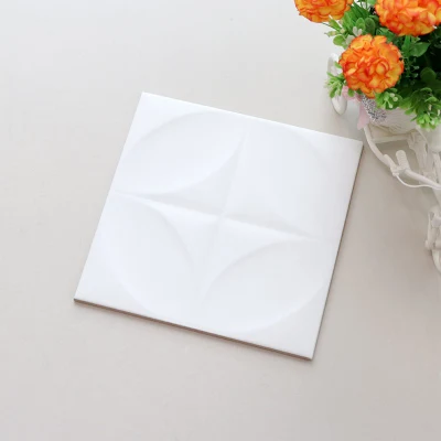 200X200mm Glossy/Matt Pure White Sitting Room Ceramic Interior Wall Tiles