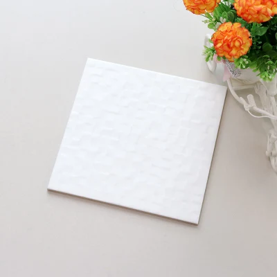 200X200mm Glossy/Matt Pure White Sitting Room Ceramic Interior Wall Tiles