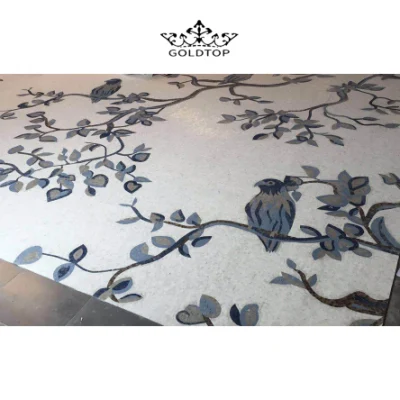Honed Modern Design Square Rock Wall Tile Floor Moasic Vein Pattern Artificial Stone Tiles Pattern Polished for Hotel Projects