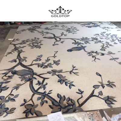 Honed Modern Design Square Rock Wall Tile Floor Moasic Vein Pattern Artificial Stone Tiles Pattern Polished for Hotel Projects