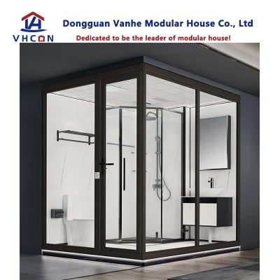 Low Price Luxury Portable Modular Shower Unit Indoor Prefabricated Complete Hotel Toilet Bathroom Pod for China