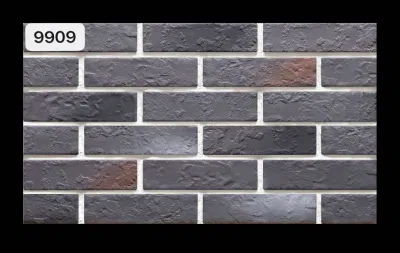 Villa Coffee Shop Exterior Wall Culture Stone New Decorative Soft Clinker Split Porcelain Clay Brick Tile 6X23cm