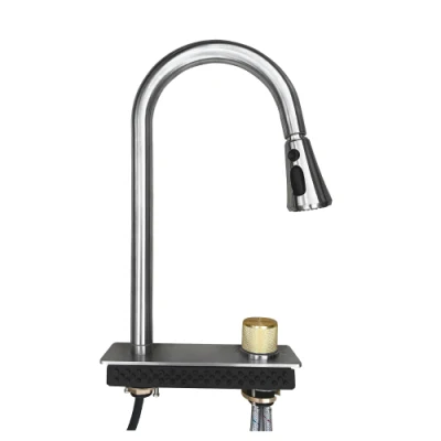 750X450X230mm SUS304 Stainless Steel Kitchen Sinks with Kitchen Faucet Pull out