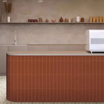 New Bathroom Shower Kitchen Backsplash High Matte Glazed White Small 75X300mm Subway 1X4 Square Handmade Ceramic Wall Tiles