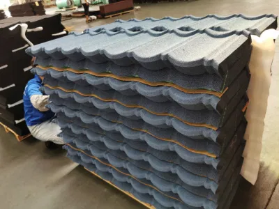 China Roof Tile Galvanlume Stone Coated Metal Roofing Materials Sheet Roof Tile