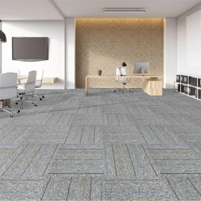 Wholesale 50X50cm Washable Commercial PVC Office Interlocking Carpet Tiles