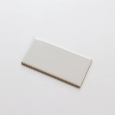 White New Ceramic 75X150mm Glazed Wall Bathroom Kitchen Backsplash Pure Color Tile