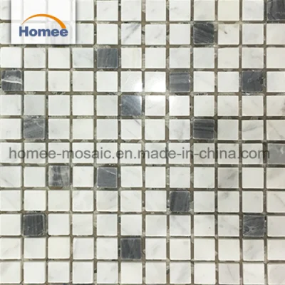 New Mixed Color Square Shape Kitchen Tile Marble Mosaic Tile