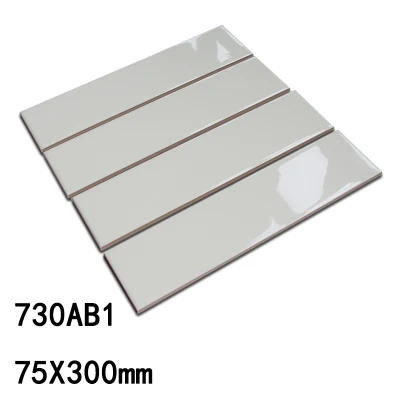 75X300mm Subway Tiles off-White Color Bathroom/Living Room/ Kitchen Wall Tiles Home Decoration