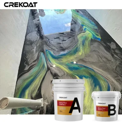 Best Polyaspartic Grey Metallic Epoxy Floor for Ceramic Tile