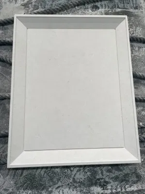 Natural Stone Honed/Matt white/Beige Limestone Irregular Wall Tiles for interiors/indoor home/hotel/project/house/apartment bathroom/kitchen/lobby