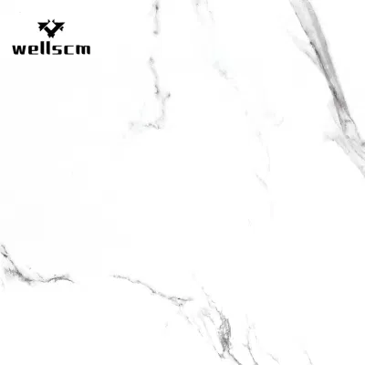 80X80cm Ceramic Polished Marble Glossy Dark Grey Color Glazed Porcelain Tile for Kitchen and Bathroom Wall and Floor