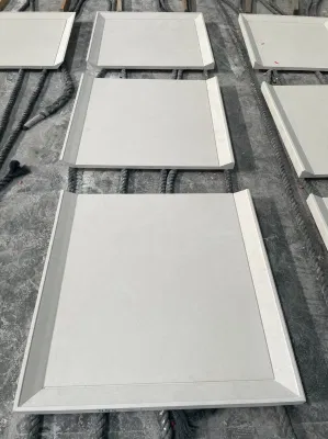 Natural Stone Honed/Matt white/Beige Limestone Irregular Wall Tiles for interiors/indoor home/hotel/project/house/apartment bathroom/kitchen/lobby