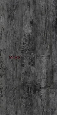 Dark Black Wooden Grain Plank Porcelain Floor and Wall Tile