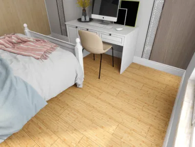 Three-Layer Lock Laminate Flooring Engineered Wood Flooring Oak HDF4 mm Veneer Click French Engineered European White Oak Parquet Flooring